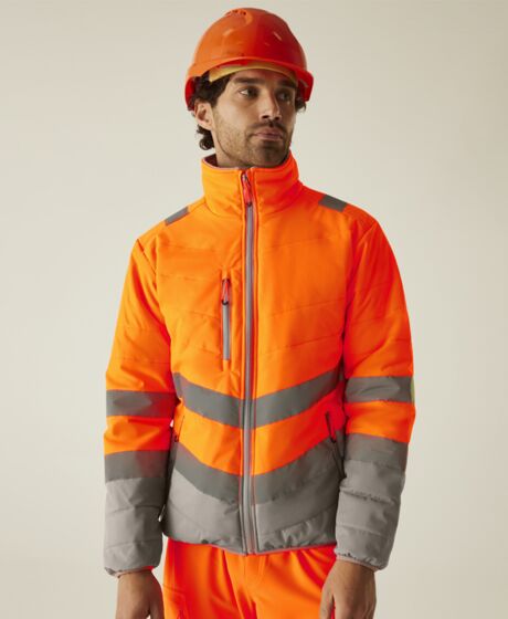 Regatta High Visibility Two Tone Thermal Baffle Jacket Thumbnail