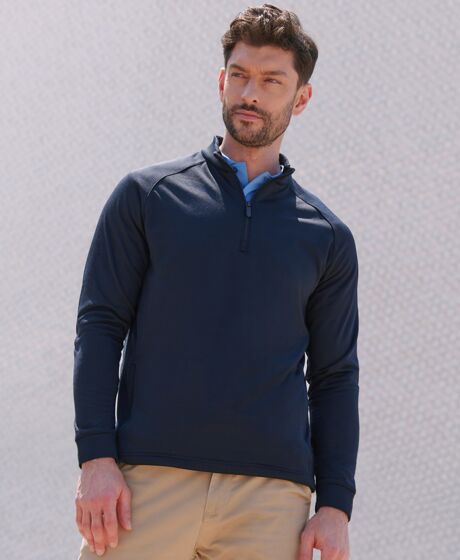 Henbury Zip Neck Wicking Top Thumbnail