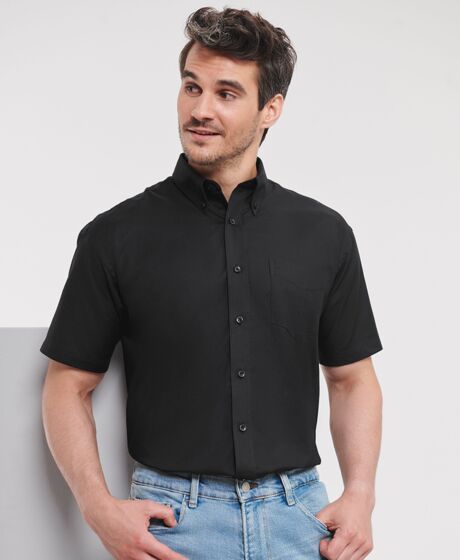 Russell Athletic Collection Short Sleeve Easy Care Oxford Shirt Thumbnail