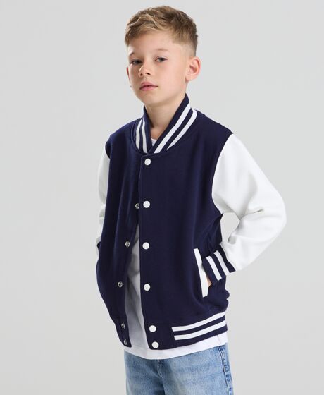 AWDis Kids Varsity Jacket Thumbnail