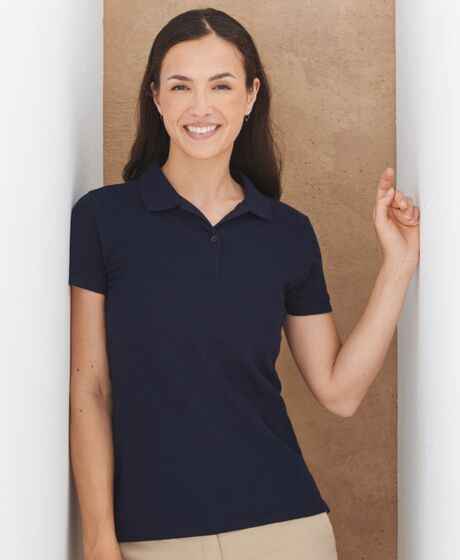Henbury Ladies Modern Fit Cotton Piqué Polo Shirt Thumbnail