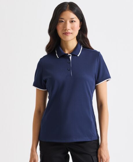 Premier Ladies Contrast Coolchecker® Piqué Polo Shirt Thumbnail