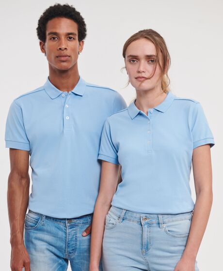 Russell Stretch Piqué Polo Shirt Thumbnail