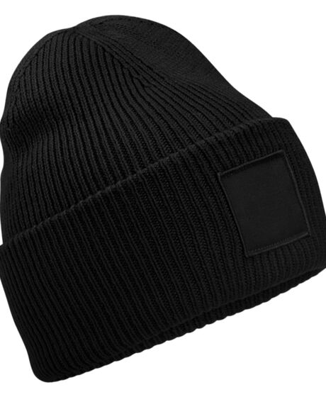 Beechfield Deep Cuff Tonal Patch Beanie Thumbnail